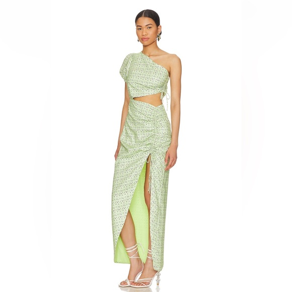 REVOLVE More to Come Lolita Maxi Dress in Green Floral - Picture 3 of 7